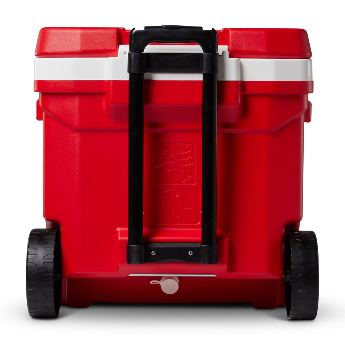 Igloo Profile Roller Cooler, 60 Qt Full Color - White-Red Star - View 6