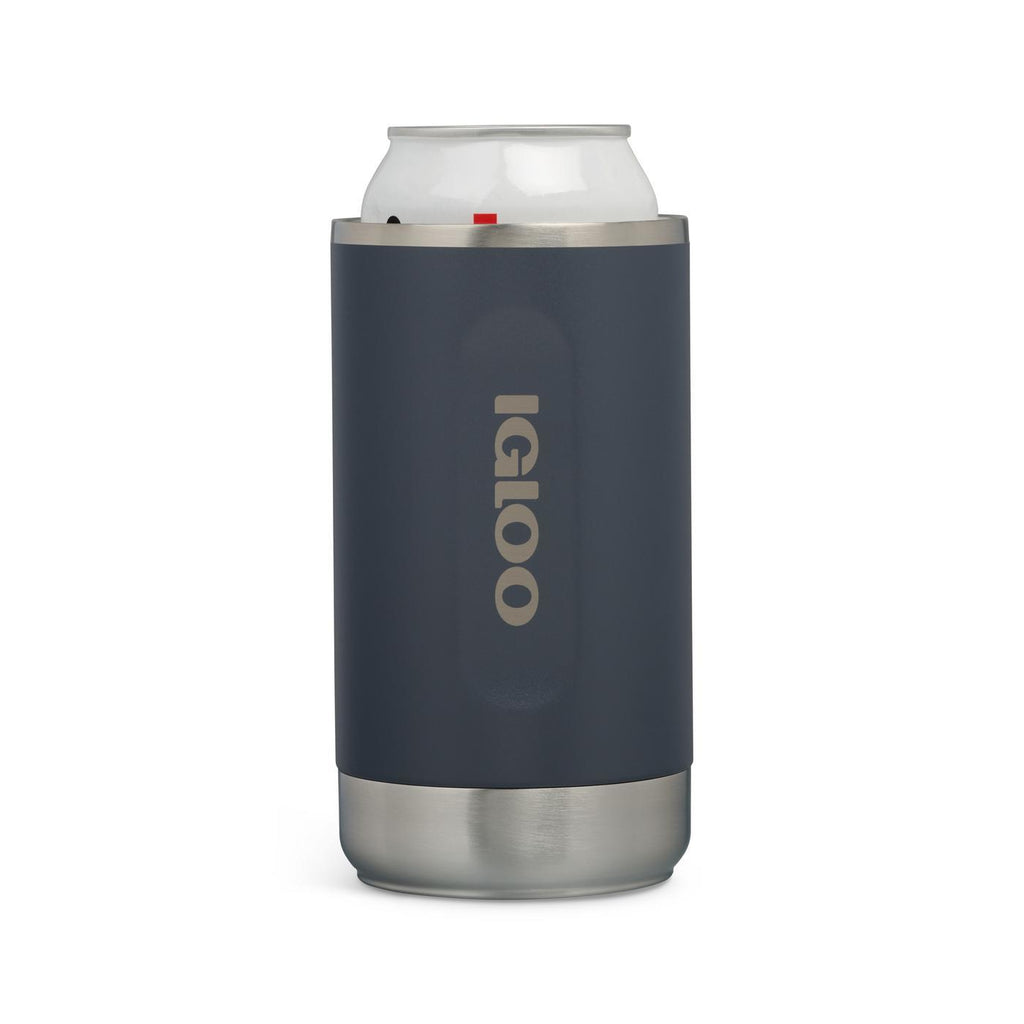 Igloo Recycled Stainless Steel Can Cooler Full Color - Carbonite - View 4