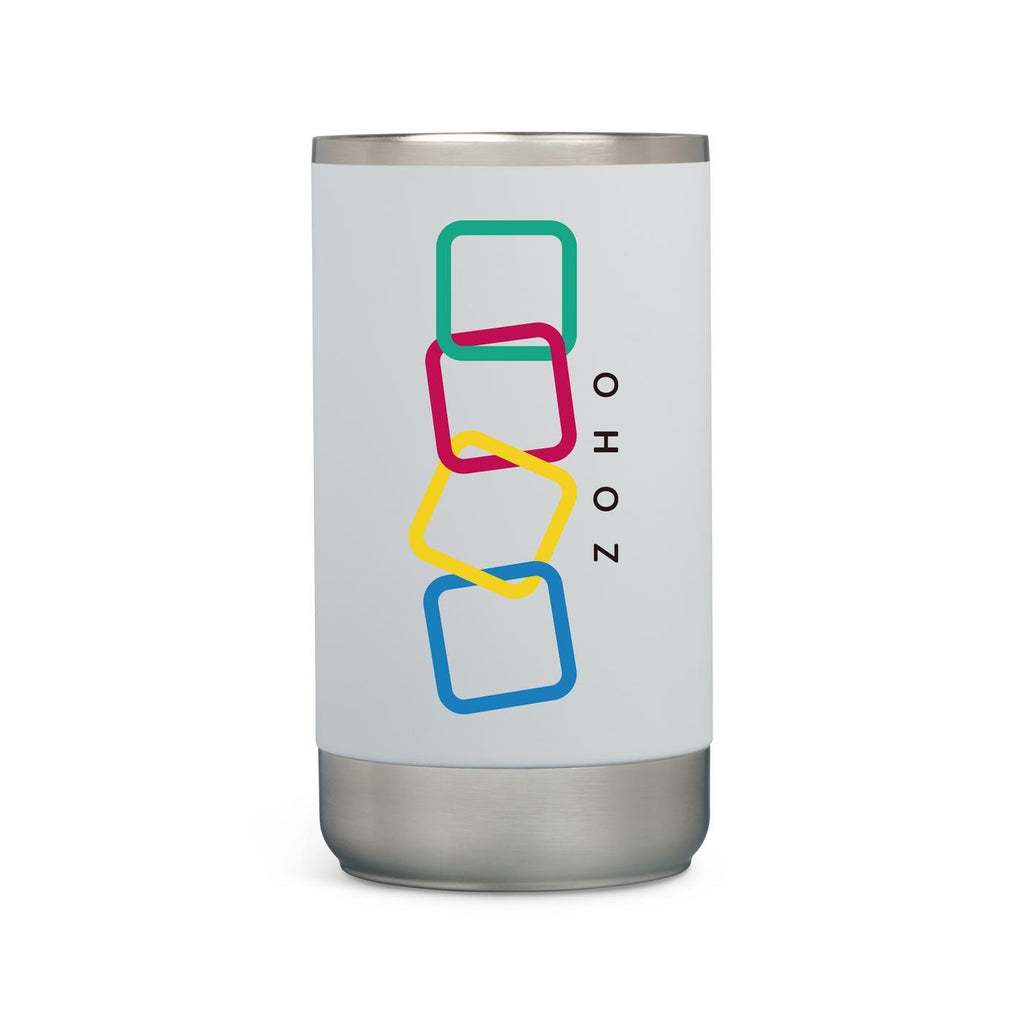 Igloo Recycled Stainless Steel Can Cooler Full Color - White - View 1