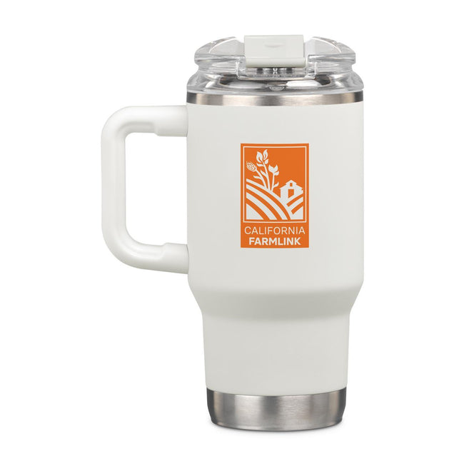 Igloo Recycled Stainless Steel Travel Tumbler with Handle, 18 oz Full Color