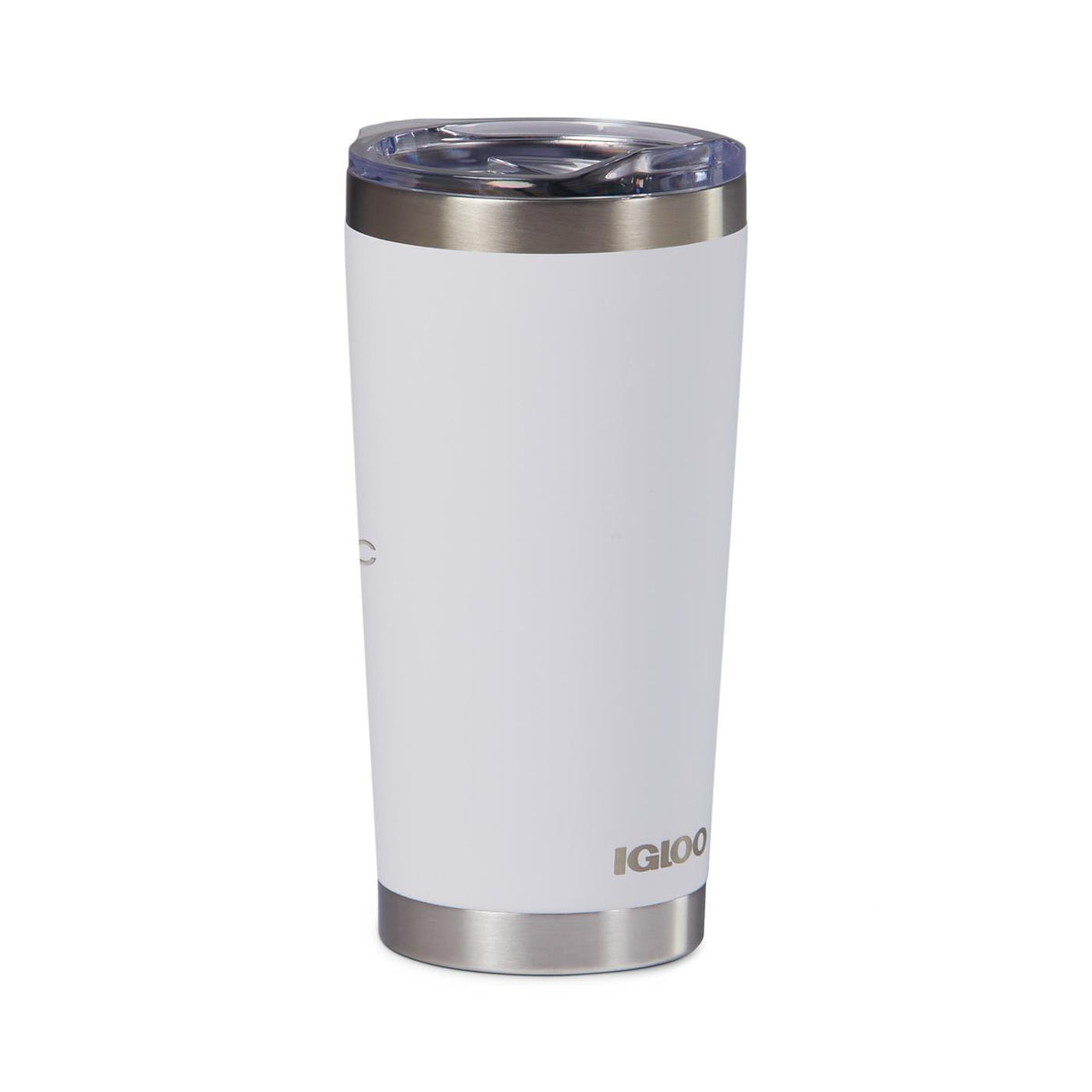 Igloo Recycled Stainless Steel Tumbler, 20 oz Laser Engraving - White - View 2
