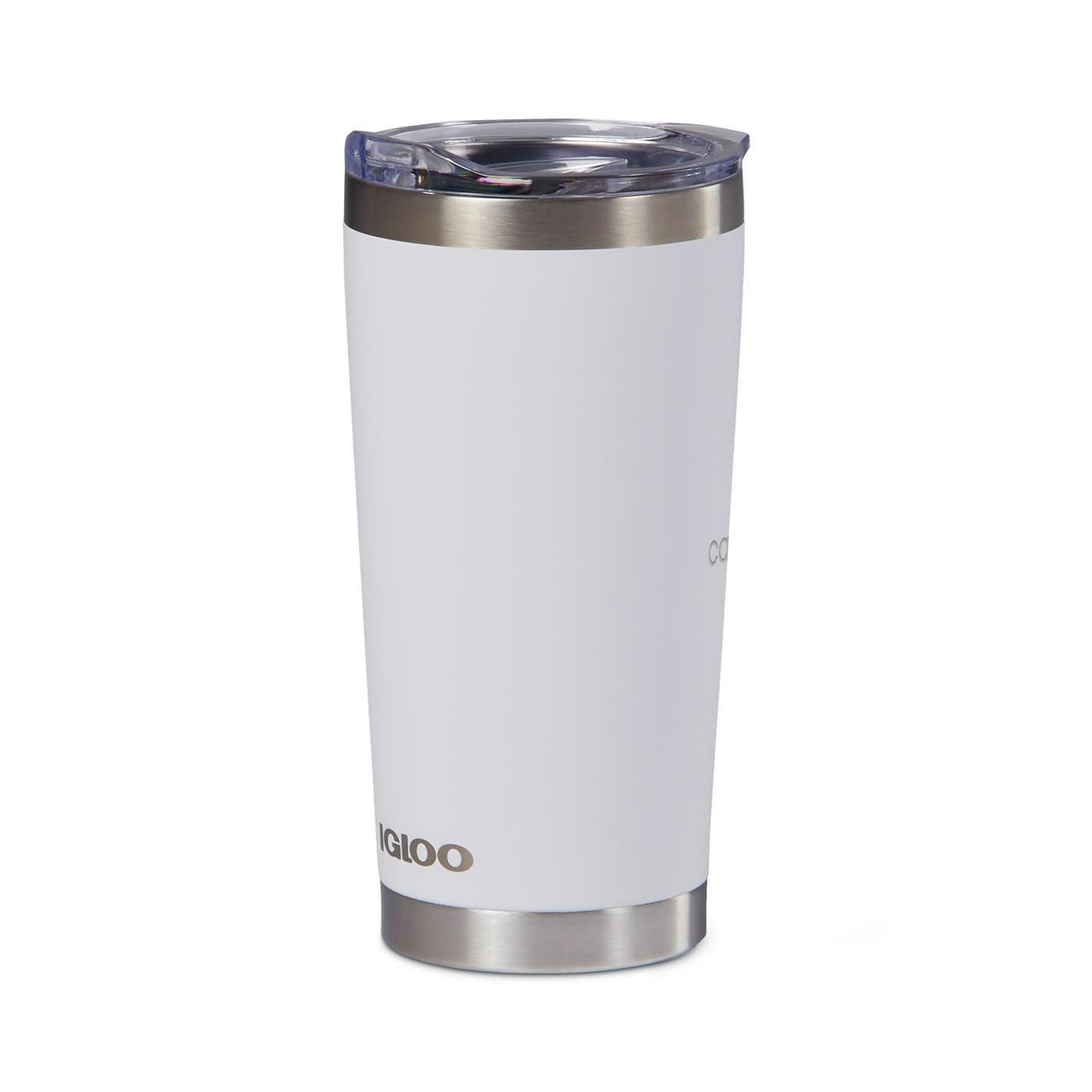 Igloo Recycled Stainless Steel Tumbler, 20 oz Laser Engraving - White - View 3