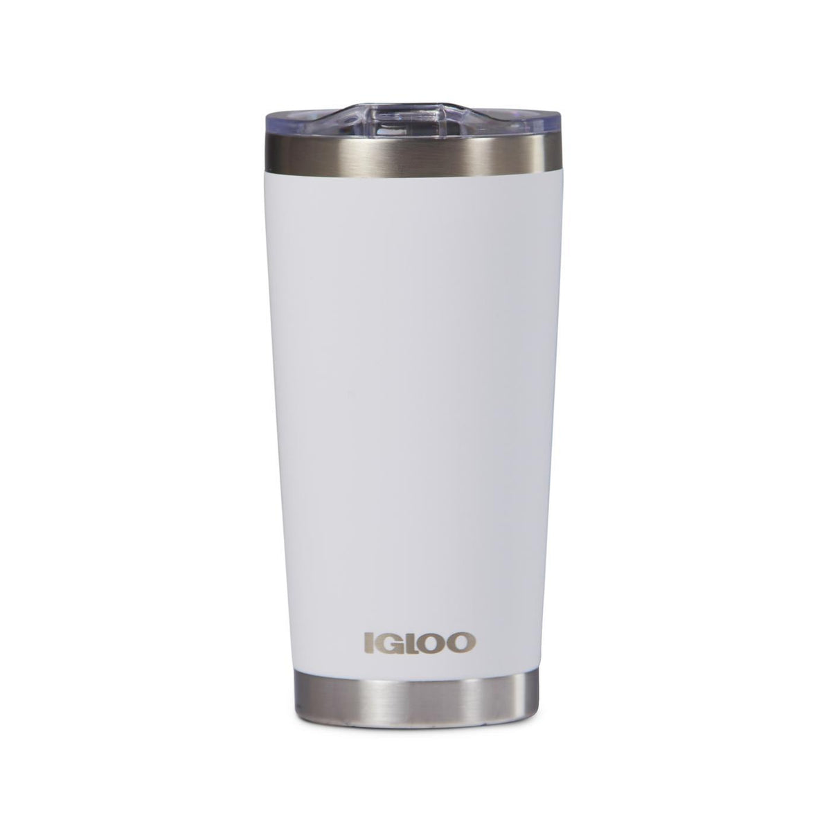 Igloo Recycled Stainless Steel Tumbler, 20 oz Laser Engraving - White - View 5