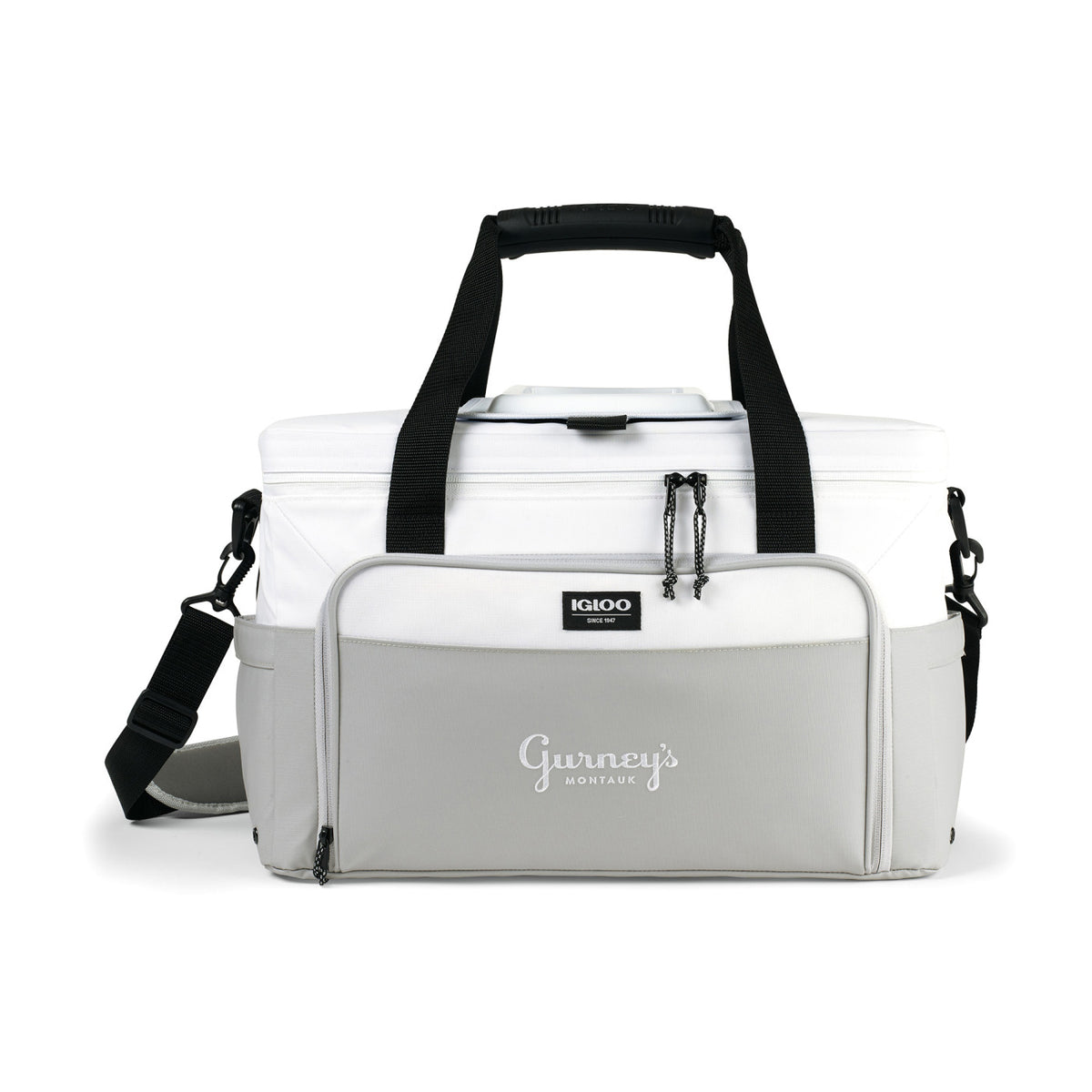 Igloo Seadrift Coast Cooler, 36 Cans Embroidery - White-Grey - View 1