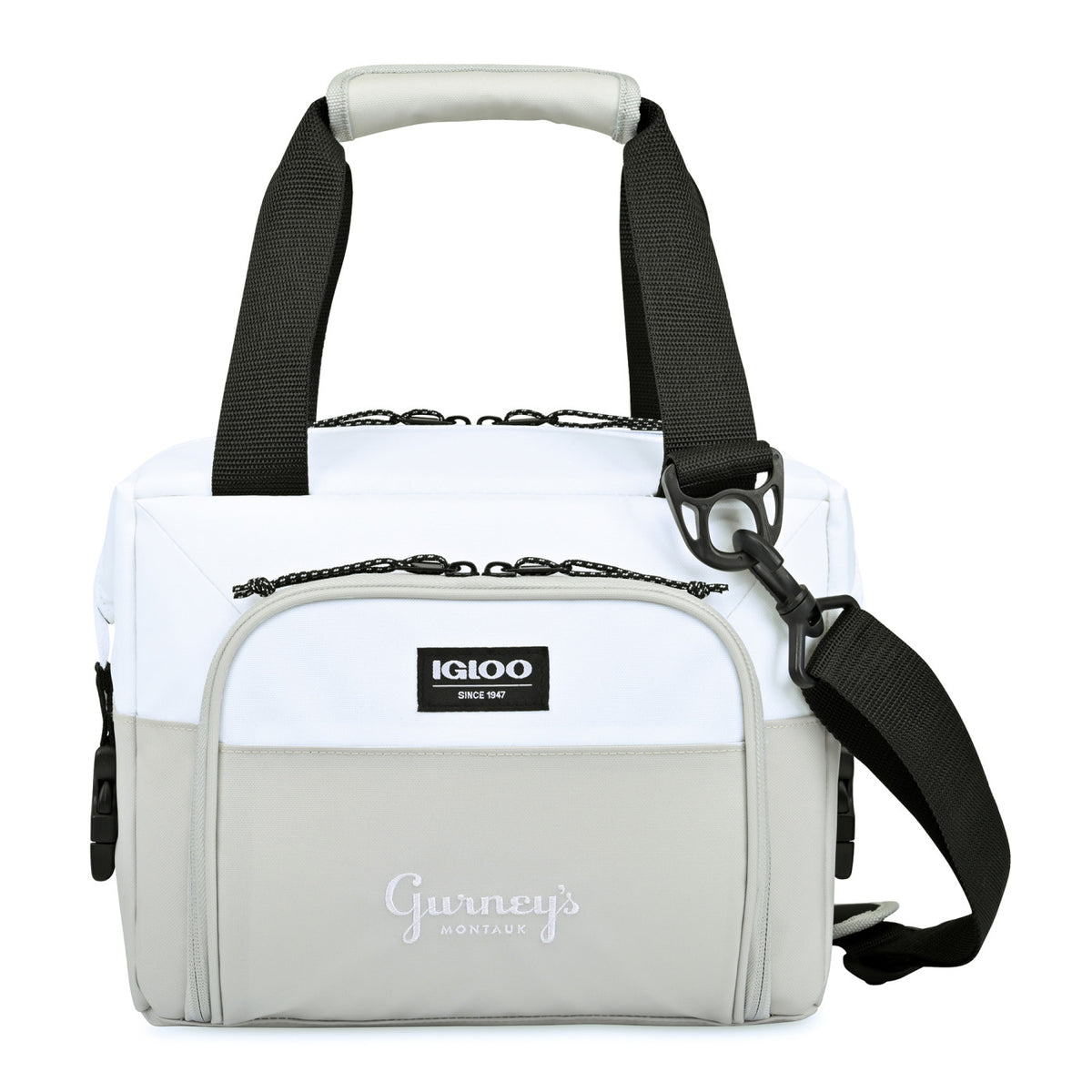 Igloo Seadrift Snap Down Cooler, 12 Cans Embroidery - White-Grey - View 1