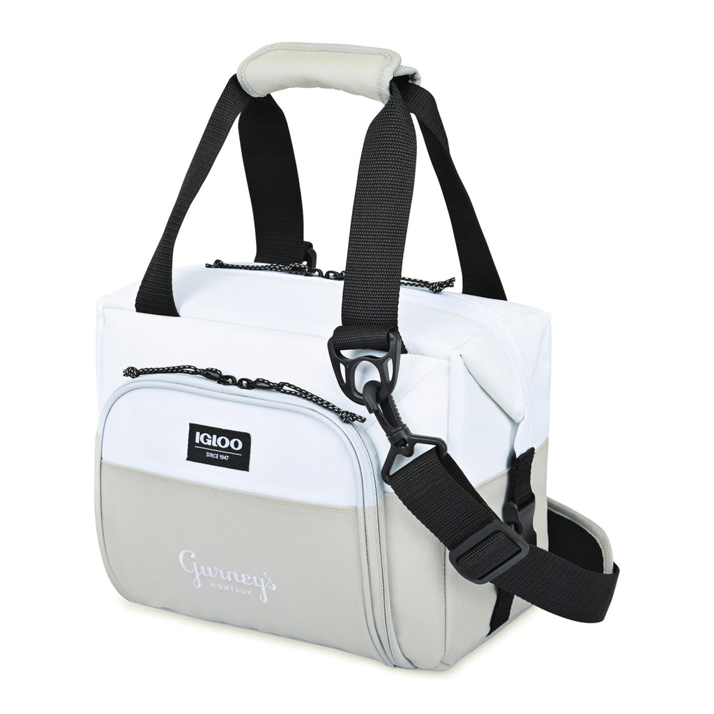 Igloo Seadrift Snap Down Cooler, 12 Cans Embroidery - White-Grey - View 3