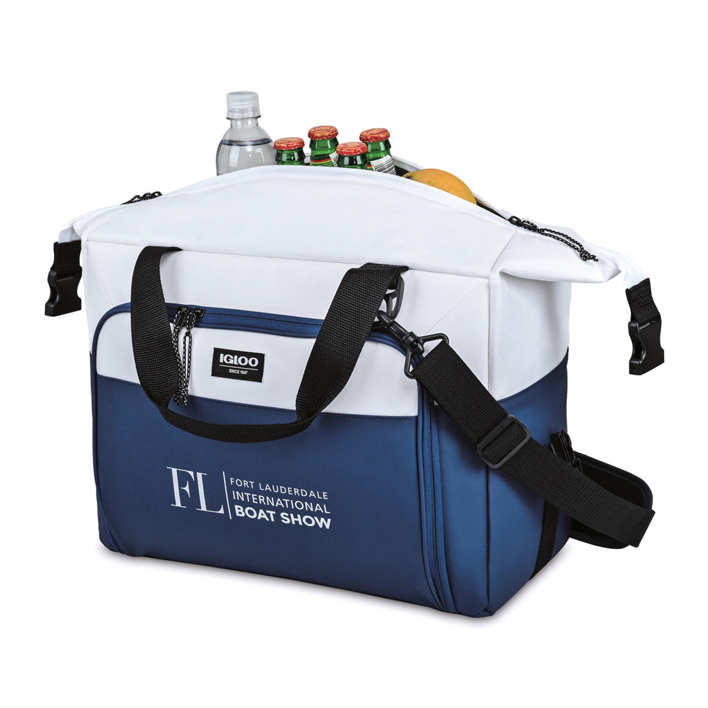 Igloo Seadrift Snap Down Cooler, 36 Cans - Navy-White - View 2