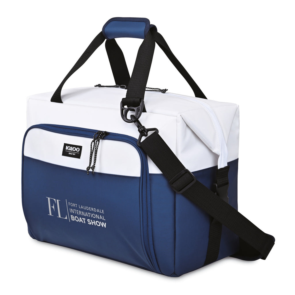 Igloo Seadrift Snap Down Cooler, 36 Cans - Navy-White - View 5