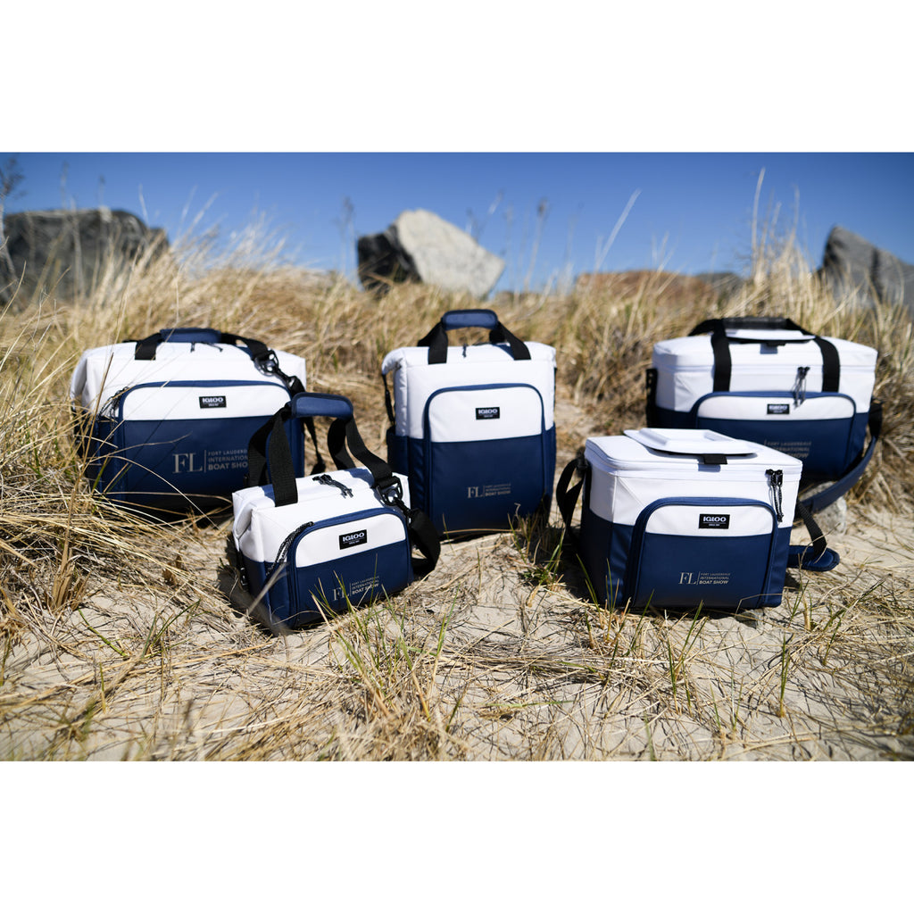 Igloo Seadrift Snap Down Cooler, 36 Cans - Navy-White - View 6