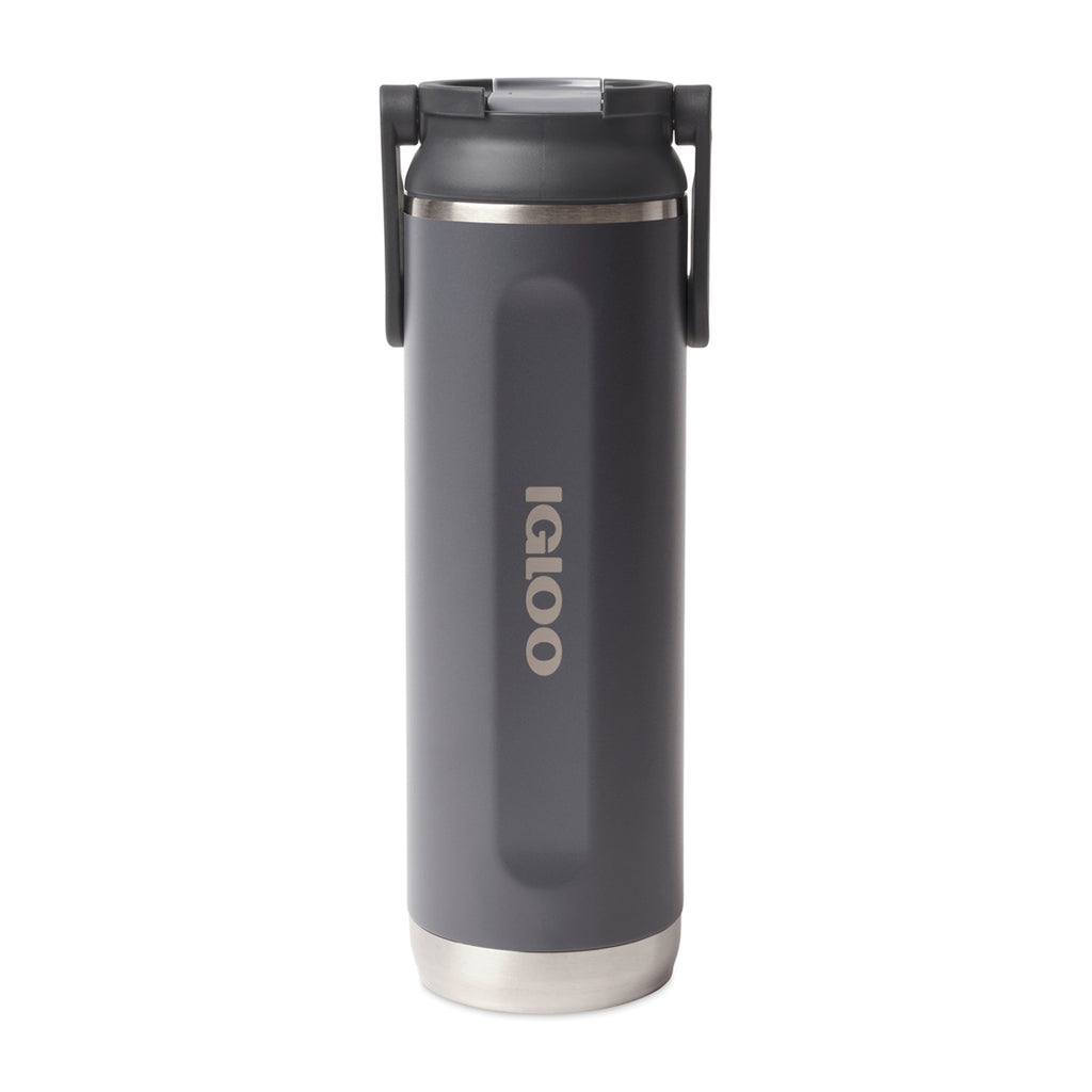 Igloo Sport Sipper Straw Bottle, 20 oz Laser Engraving - Carbonite - View 6