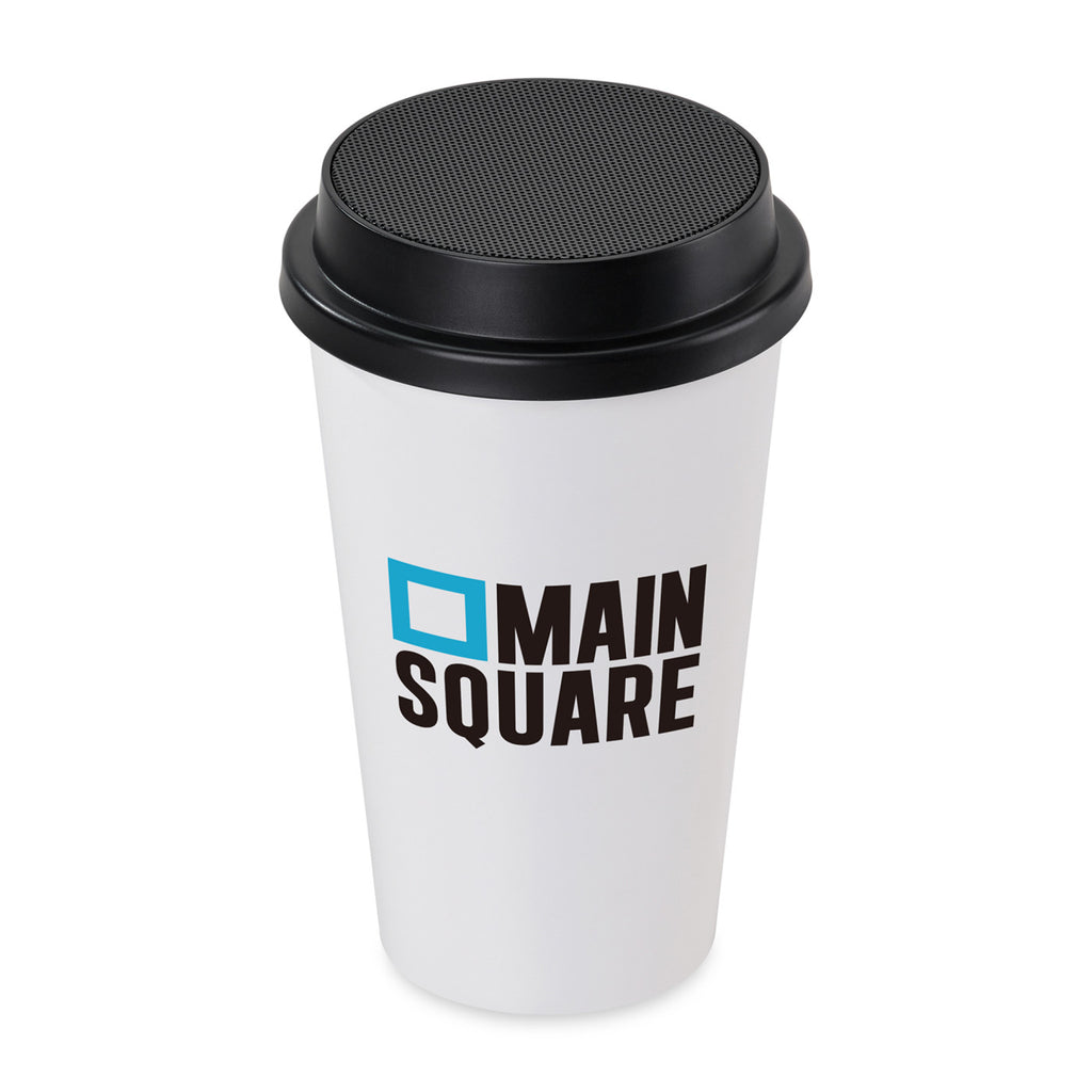 iLive Coffee Cup Bluetooth Speaker - White/Black - View 1