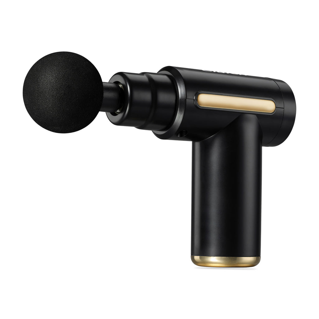 iLive Compact Cordless Massage Gun, 4 Heads - Black - View 1