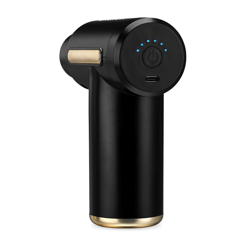 iLive Compact Cordless Massage Gun, 4 Heads - Black - View 4