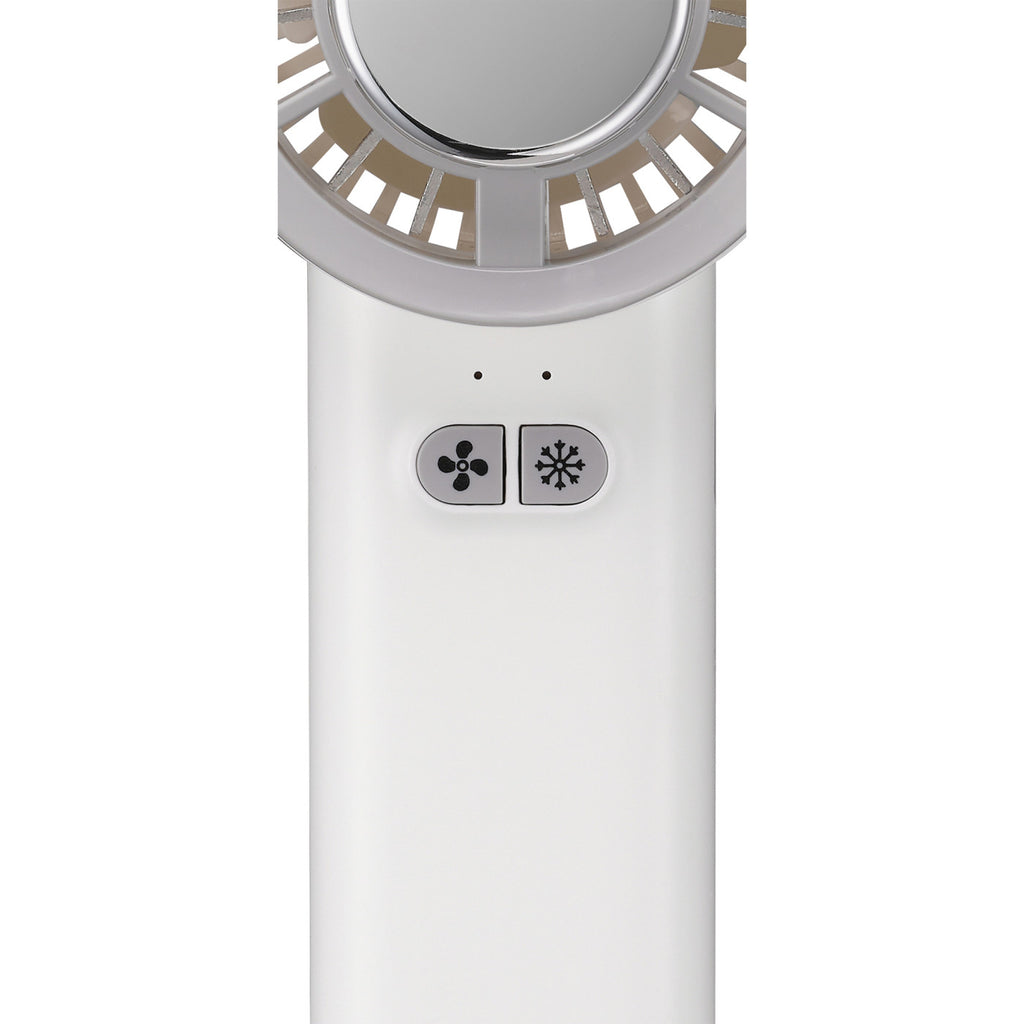 iLive Cool Max Rechargeable Fan with Cooling Plate - White - View 3