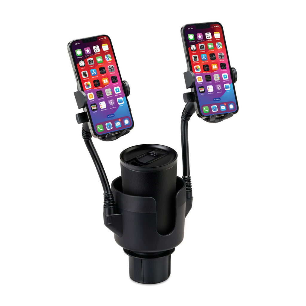 iLive Cup Holder Mount for Two Phones - Black - View 2