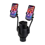 iLive Cup Holder Mount for Two Phones - Black - View 3