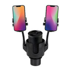 iLive Cup Holder Mount for Two Phones - Black - View 4