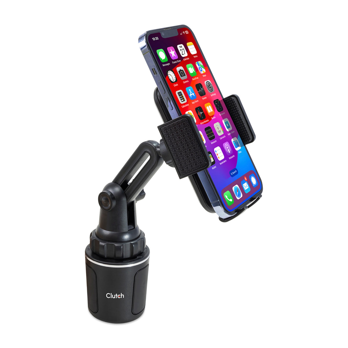 iLive Cup Holder Phone Mount with Long Arm - Black - View 1