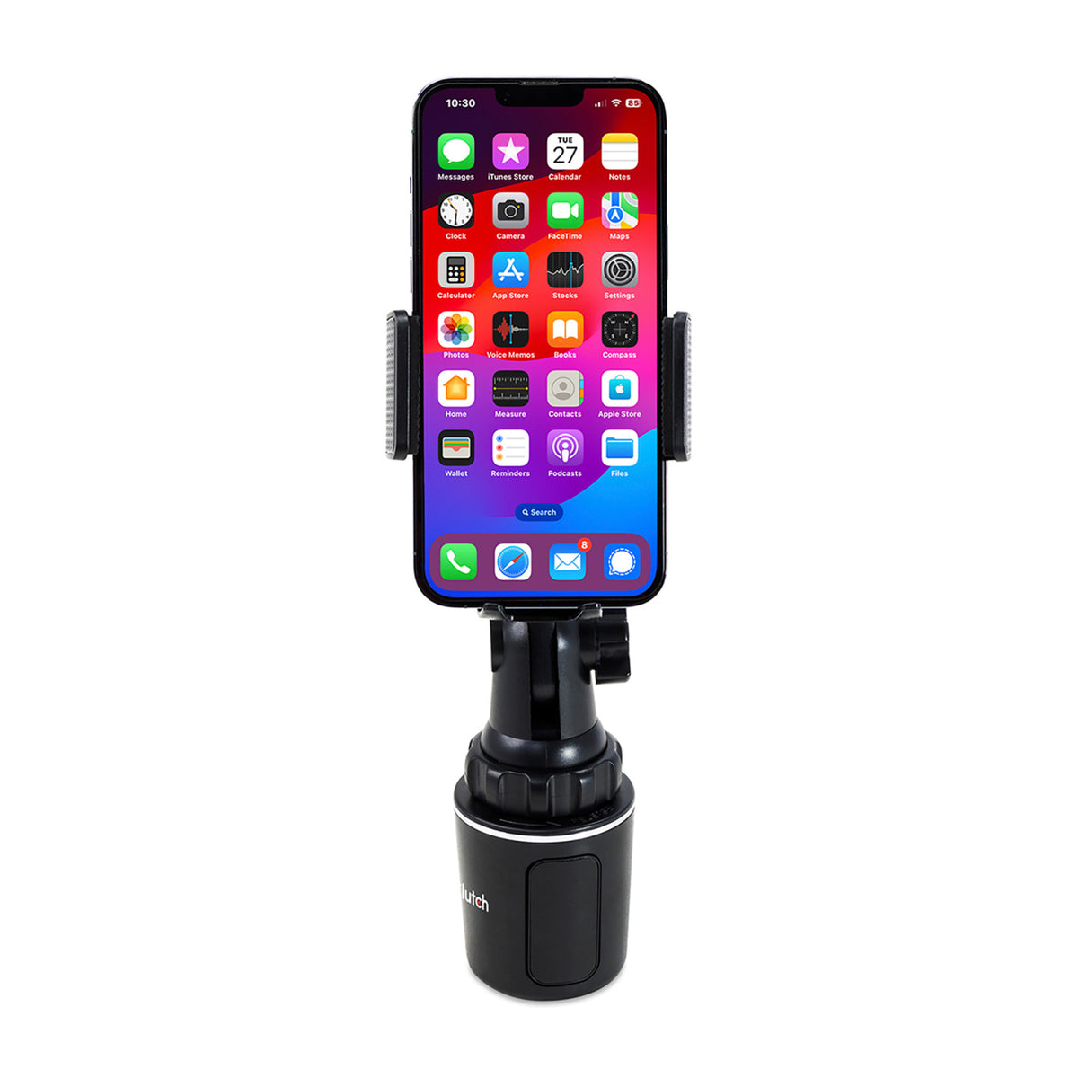 iLive Cup Holder Phone Mount with Long Arm - Black - View 4