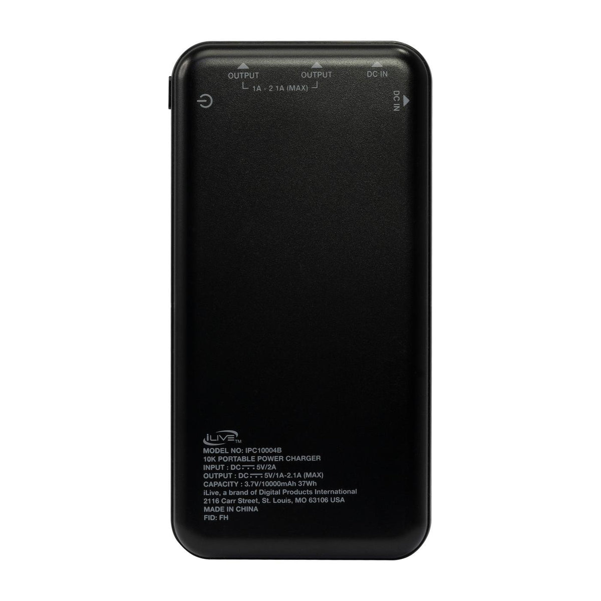 iLive Dual USB Power Bank, 10,000 mAh - Black - View 5