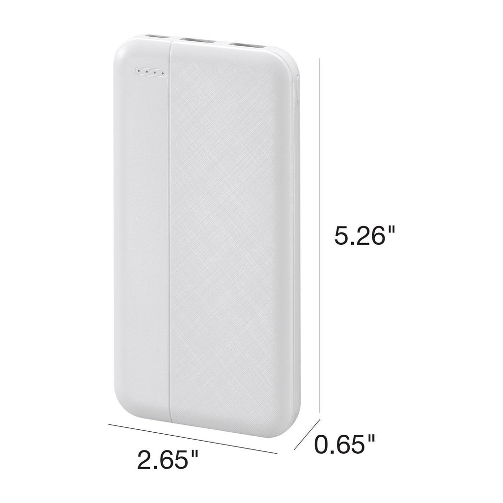 iLive Dual USB Power Bank, 10,000 mAh - White - View 9