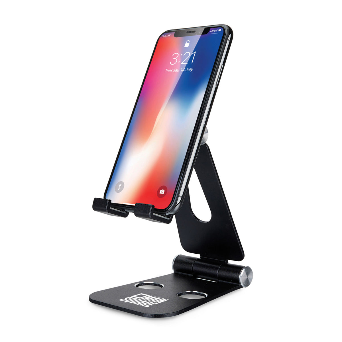 iLive Folding Aluminum Phone and Tablet Stand - Black - View 5