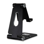 iLive Folding Aluminum Phone and Tablet Stand Laser Engraving - Black - View 3