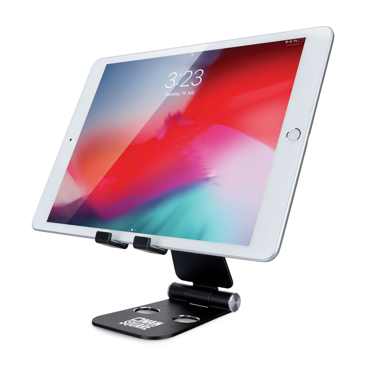 iLive Folding Aluminum Phone and Tablet Stand Laser Engraving - Black - View 6
