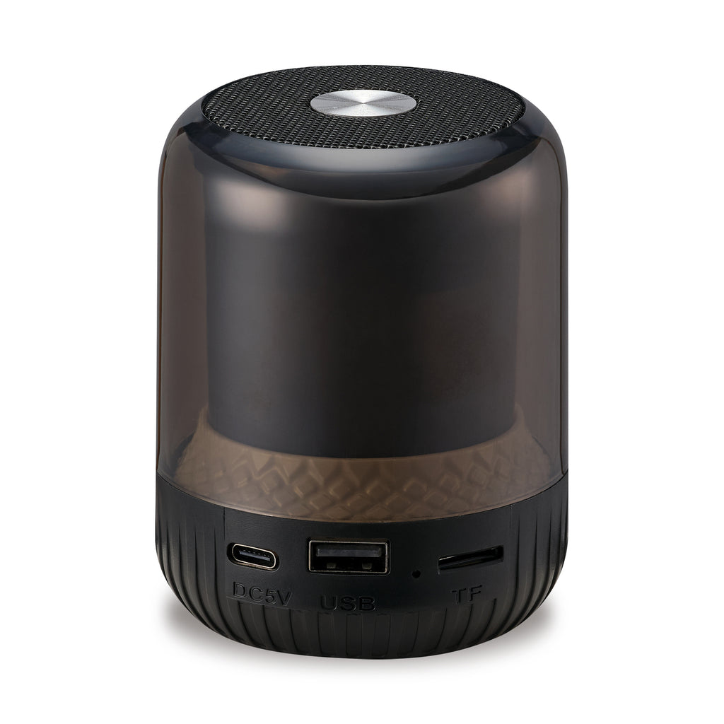 iLive Mini LED Speaker with Phone Stand - Black - View 7