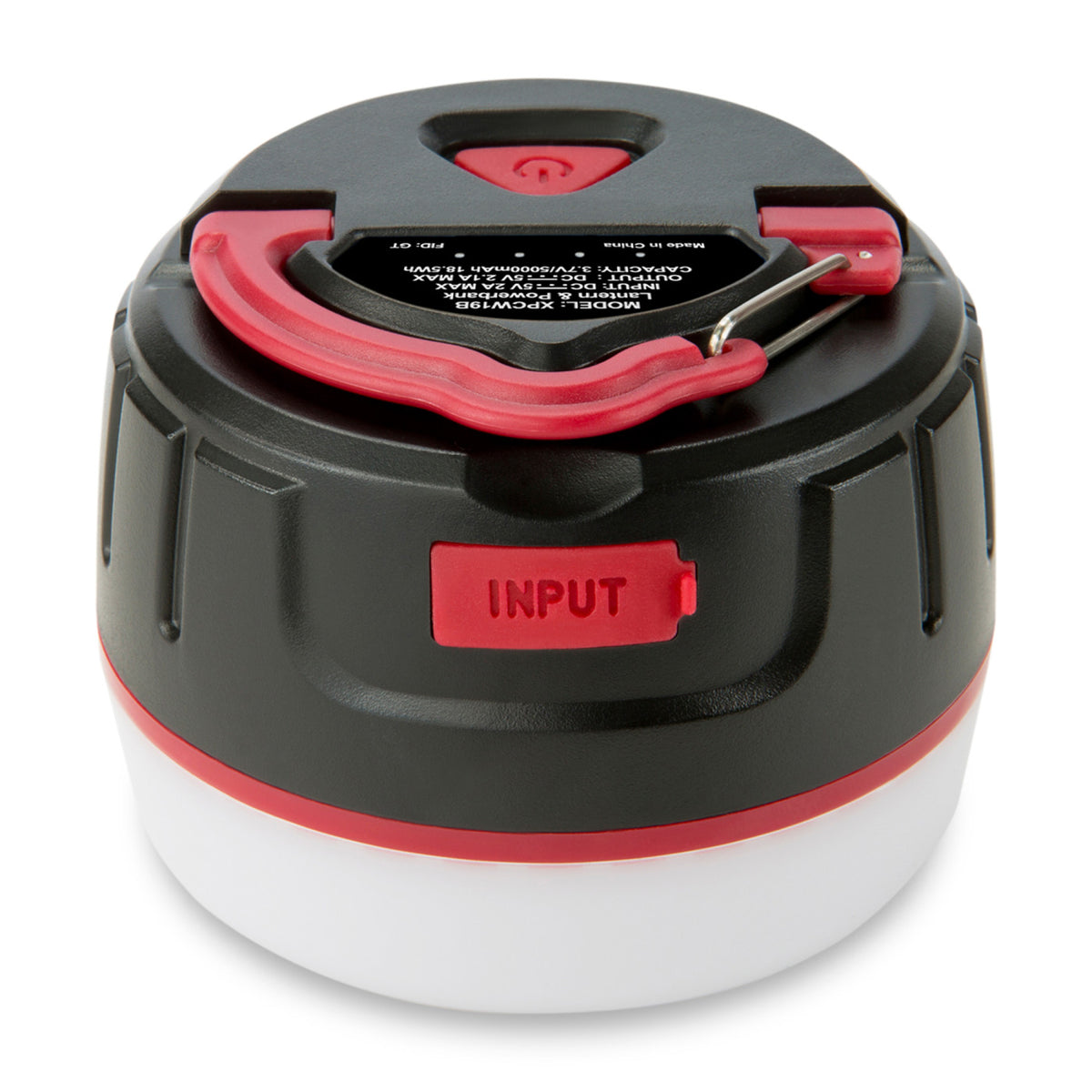 iLive Outdoor LED Lantern and Power Bank, 5,000 mAh - Black - View 4