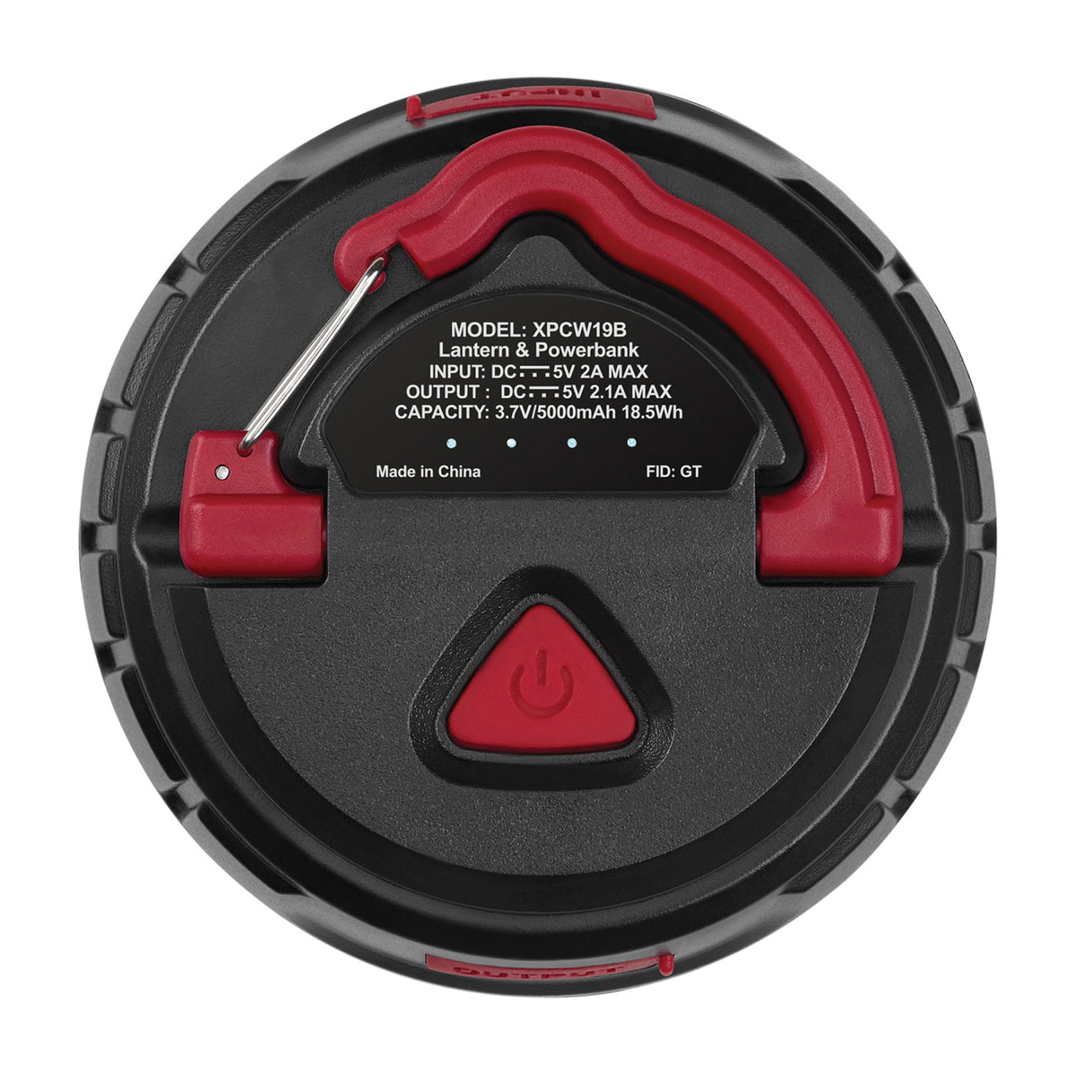 iLive Outdoor LED Lantern and Power Bank, 5,000 mAh - Black - View 6