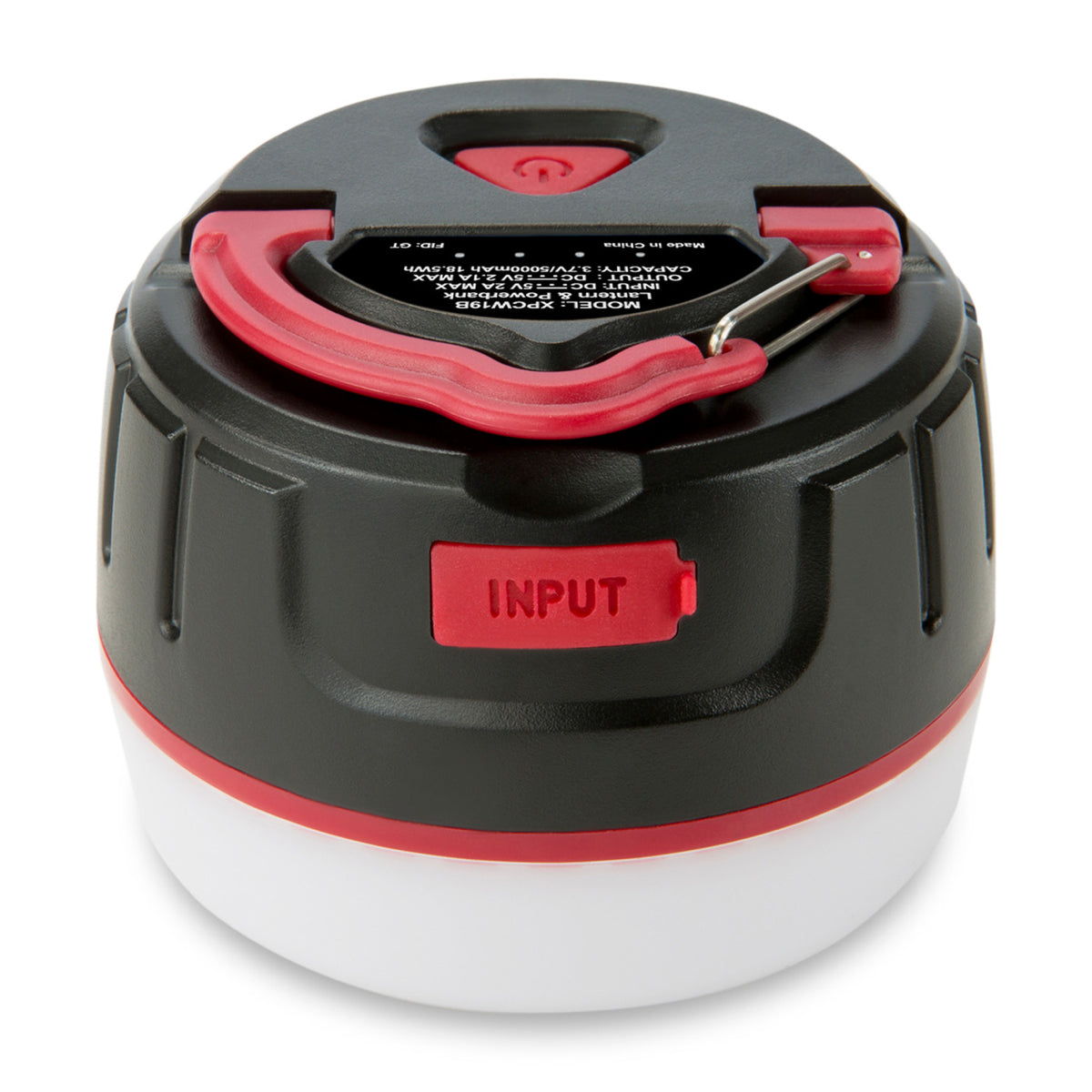 iLive Outdoor LED Lantern and Power Bank, 5,000 mAh - Black - View 7