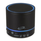 iLive Palm Size Bluetooth Speaker with Lights - Black - View 1