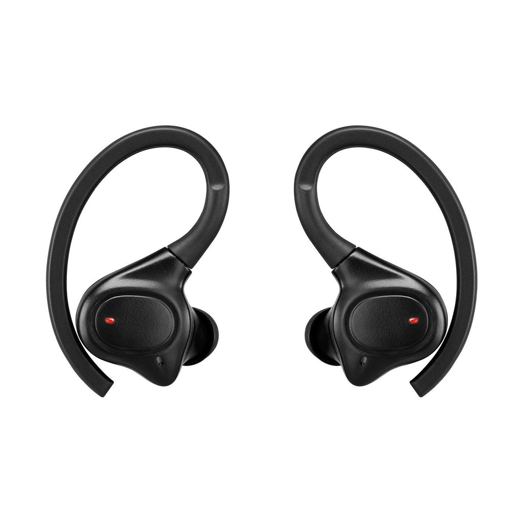 iLive Waterproof Sport Earbuds with Ear Hooks - Black - View 4