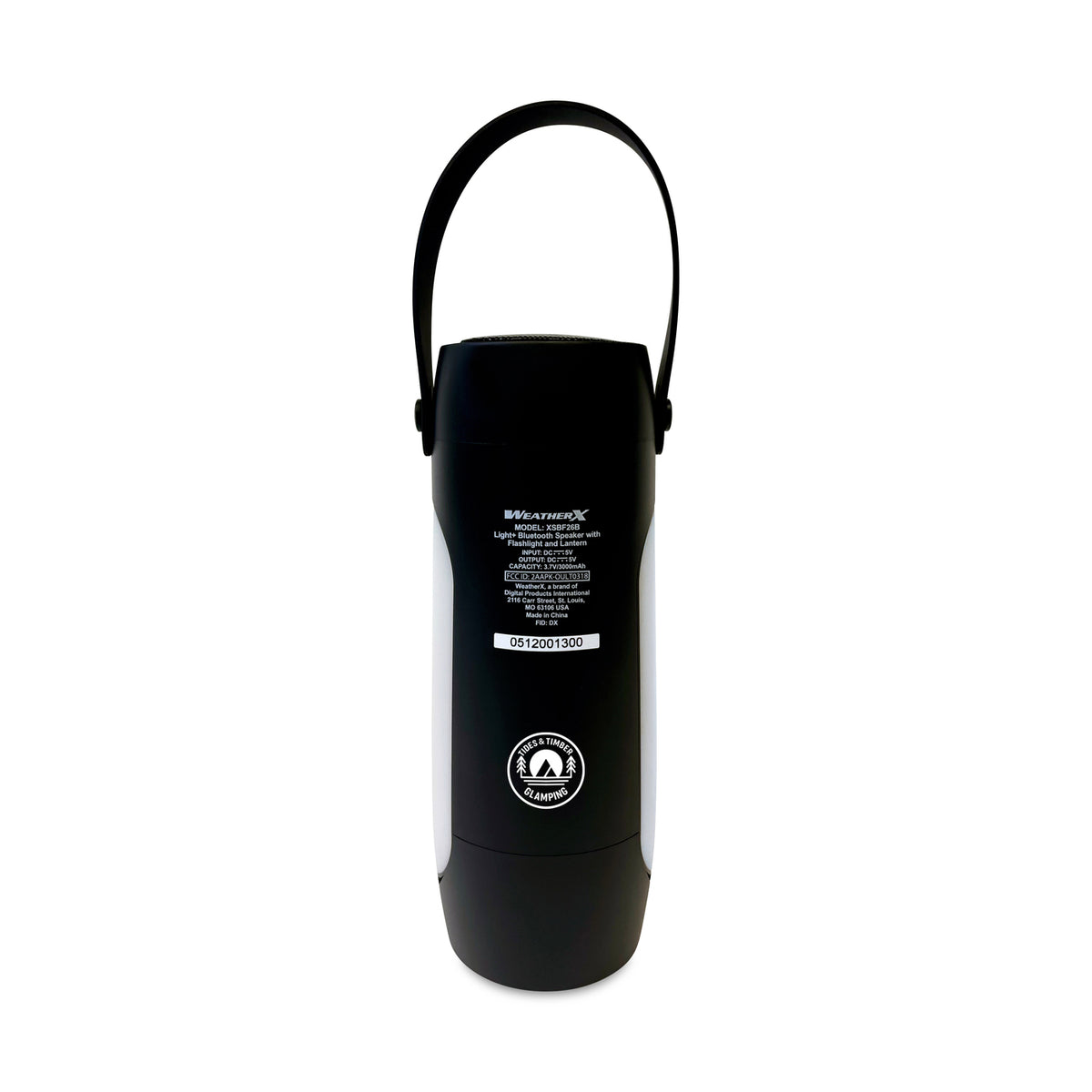 iLive WeatherX Flashlight with Speaker and Power Bank - Black - View 2