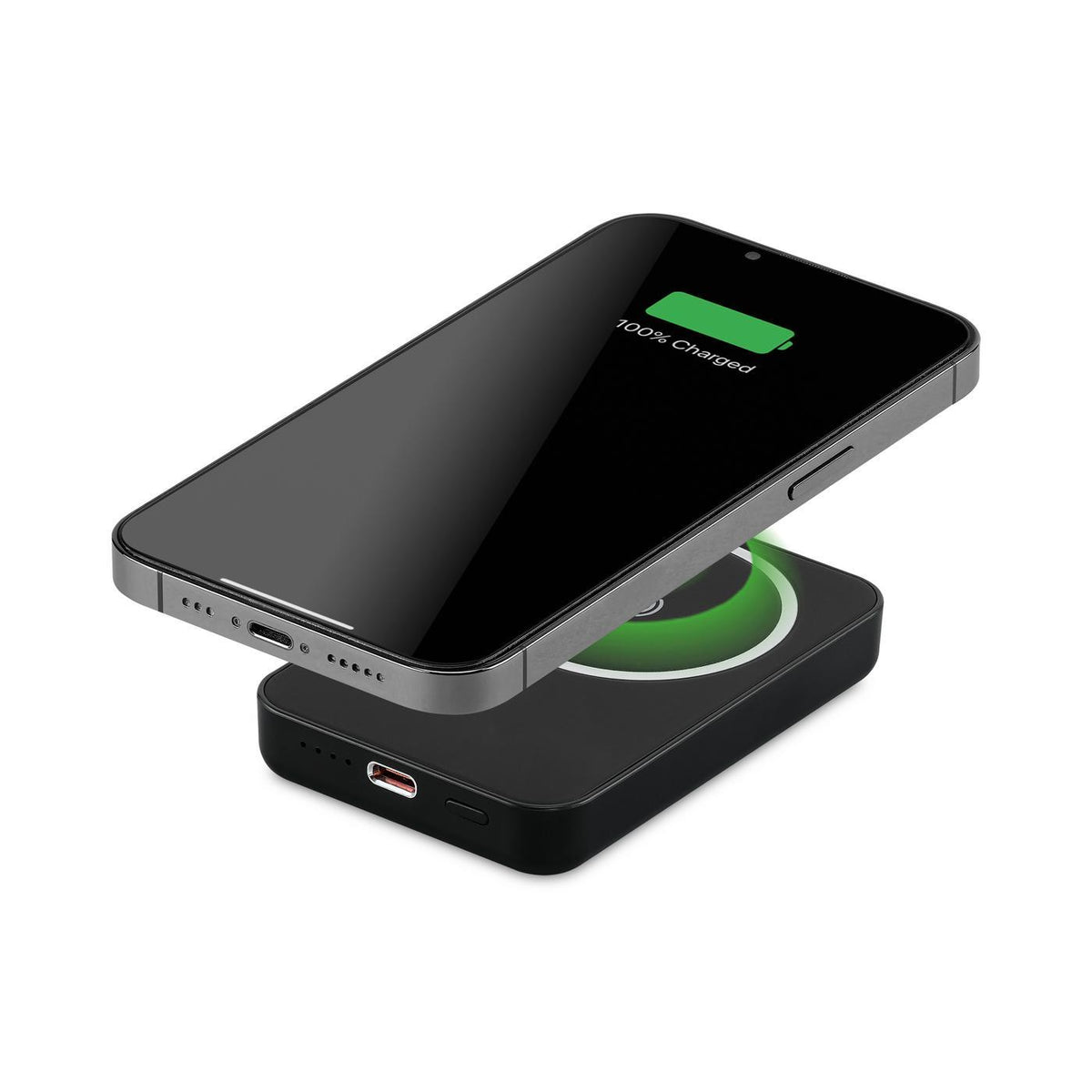 iLive Wireless Charging Power Bank, 5,000 mAh Full Color - Black - View 5