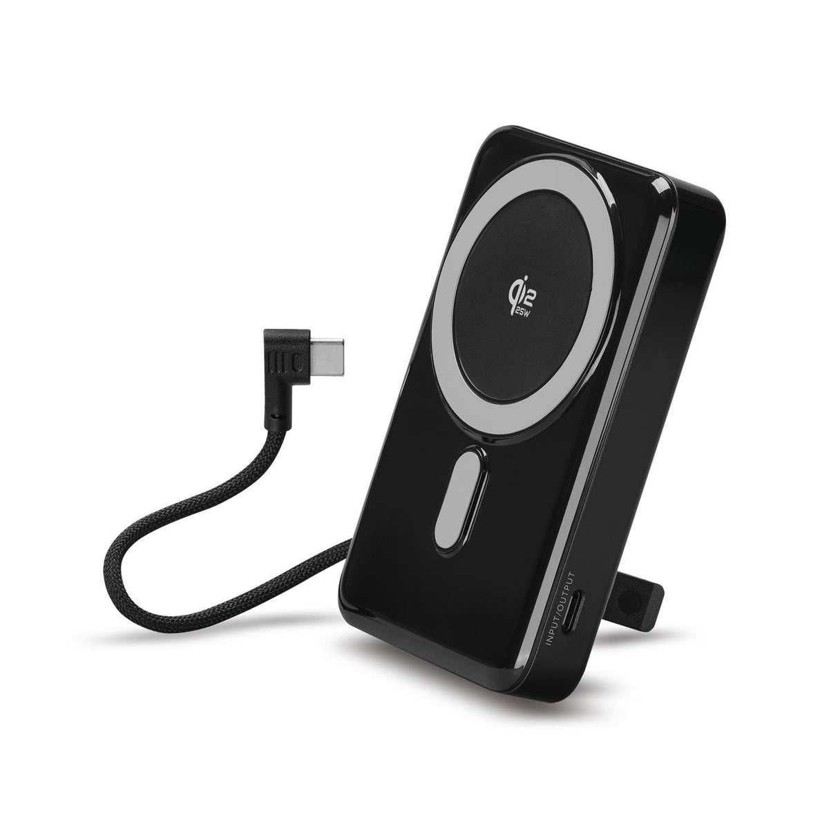 iLive Wireless Power Bank with Find My, 10,000 mAh Full Color - Black - View 4