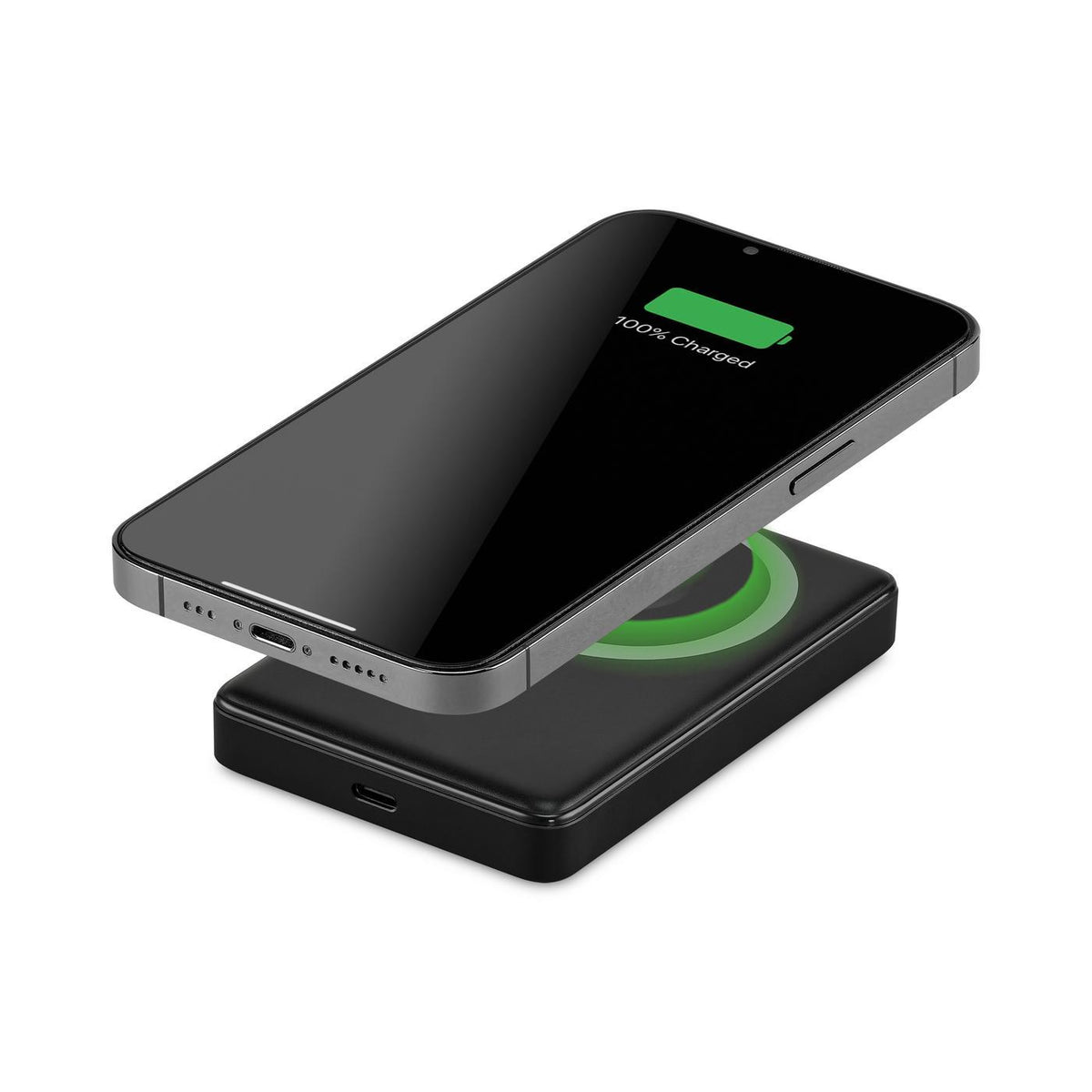 iLive Wireless Power Bank with Watch Charger, 10,000 mAh - Black - View 5