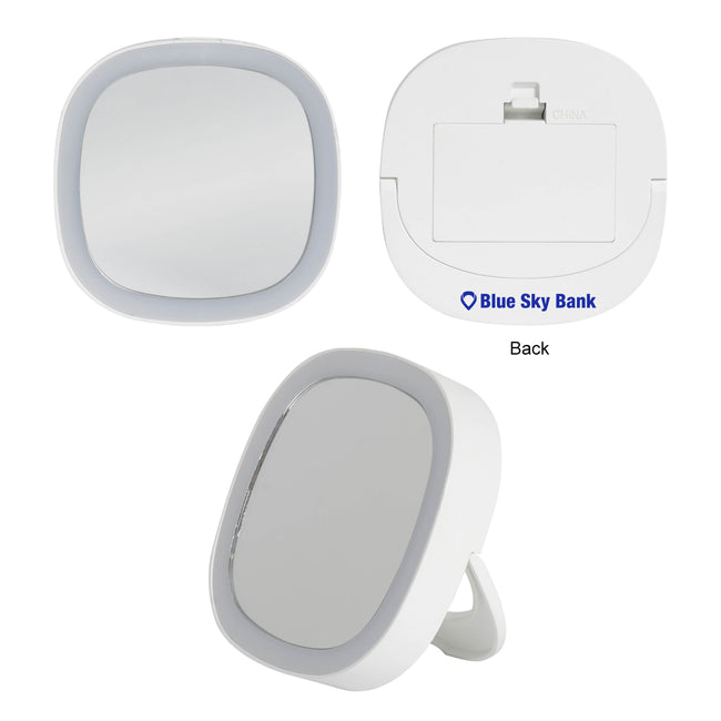 Illuminated Mirror with Stand