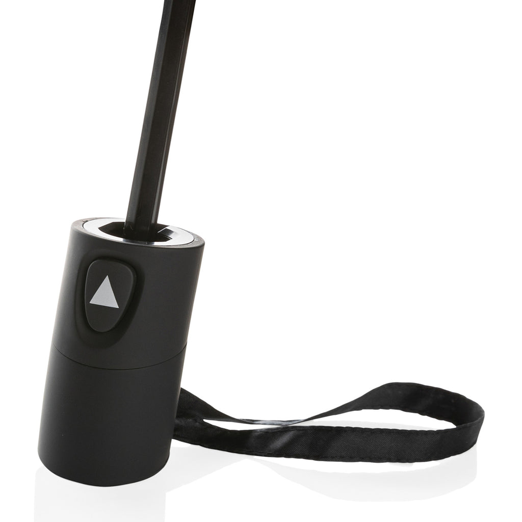 Impact Mini Auto Open Umbrella, 21 Inch Transfer - Black - View 2