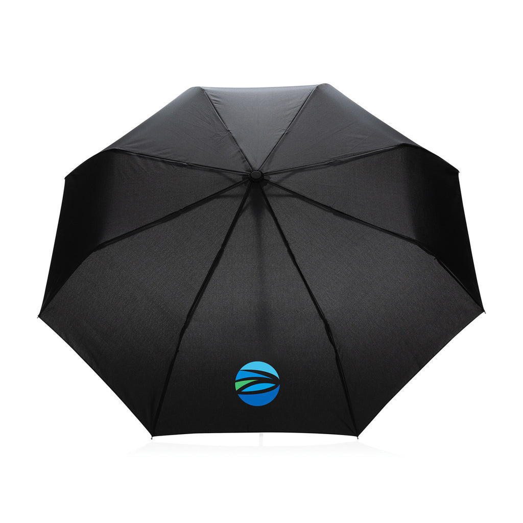 Impact Mini Auto Open Umbrella, 21 Inch Transfer - Black - View 4
