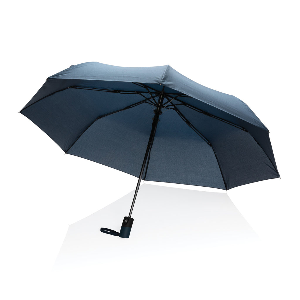 Impact Mini Auto Open Umbrella, 21 Inch Transfer - Navy - View 1