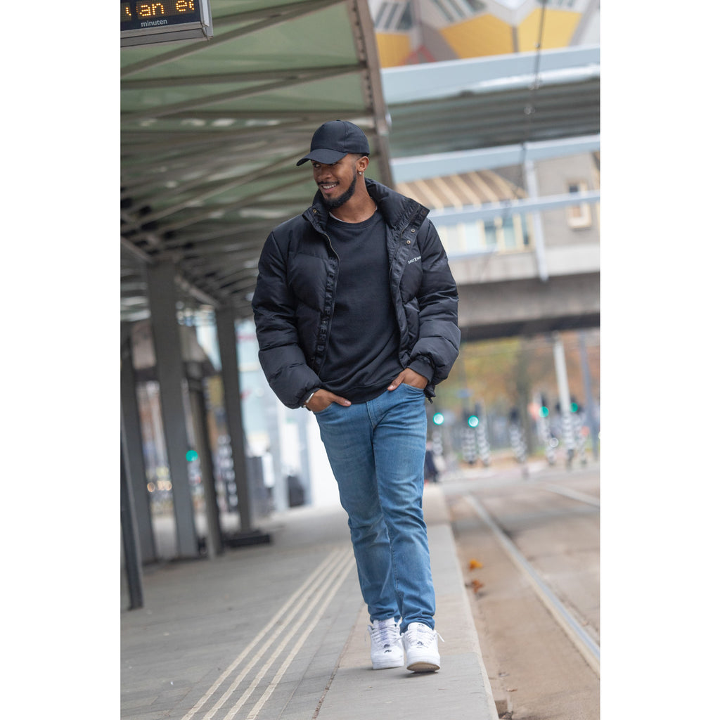 Impact Recycled Cotton Cap, 5 Panel Embroidery - Black - View 14