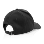 Impact Recycled Cotton Cap, 5 Panel Embroidery - Black - View 7