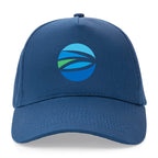 Impact Recycled Cotton Cap, 5 Panel Embroidery - Navy - View 2