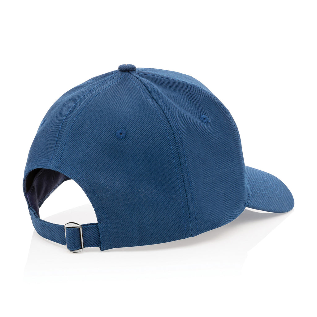 Impact Recycled Cotton Cap, 5 Panel Embroidery - Navy - View 4