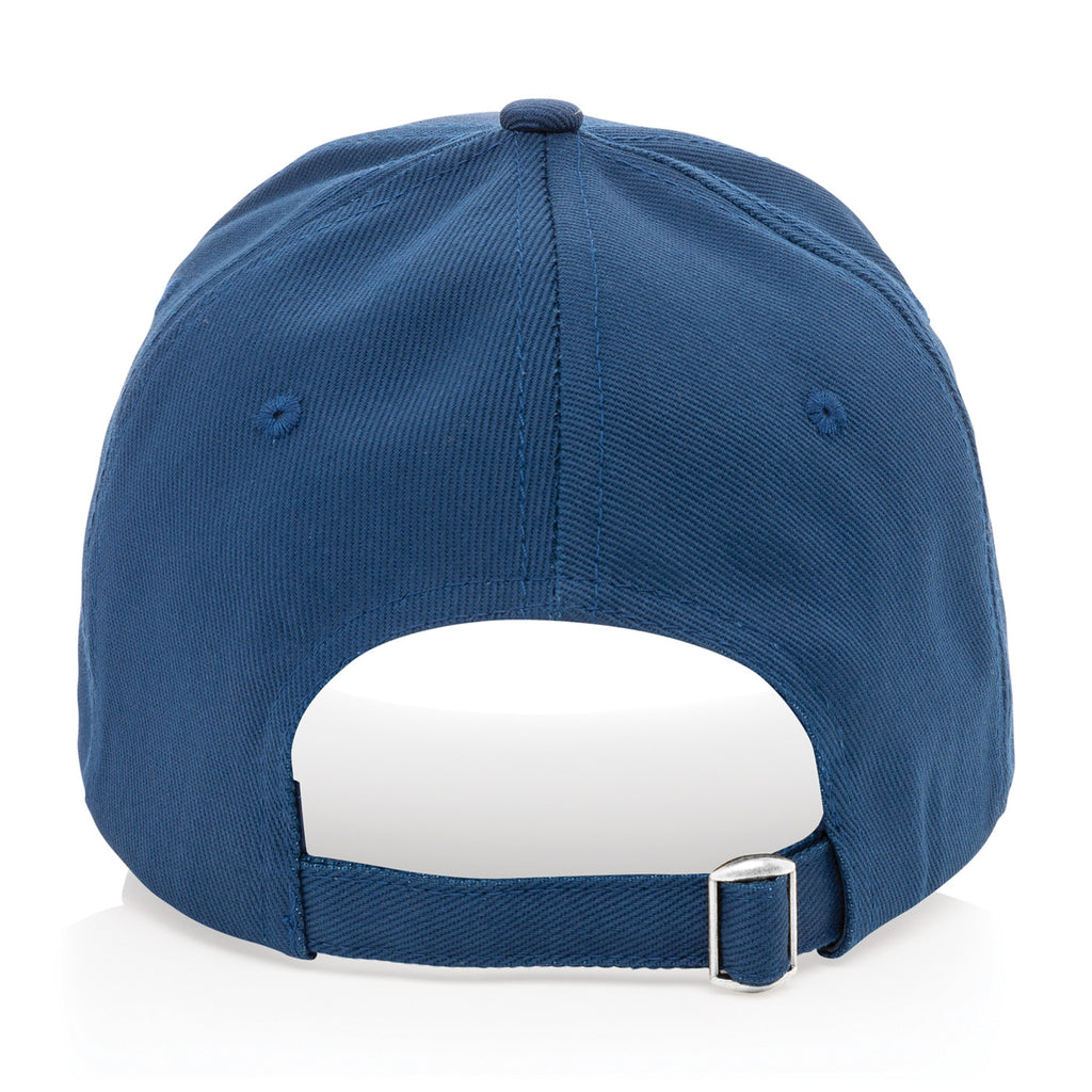 Impact Recycled Cotton Cap, 5 Panel Embroidery - Navy - View 5