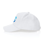 Impact Recycled Cotton Cap, 5 Panel Embroidery - White - View 3