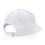 Impact Recycled Cotton Cap, 5 Panel Embroidery - White - View 4