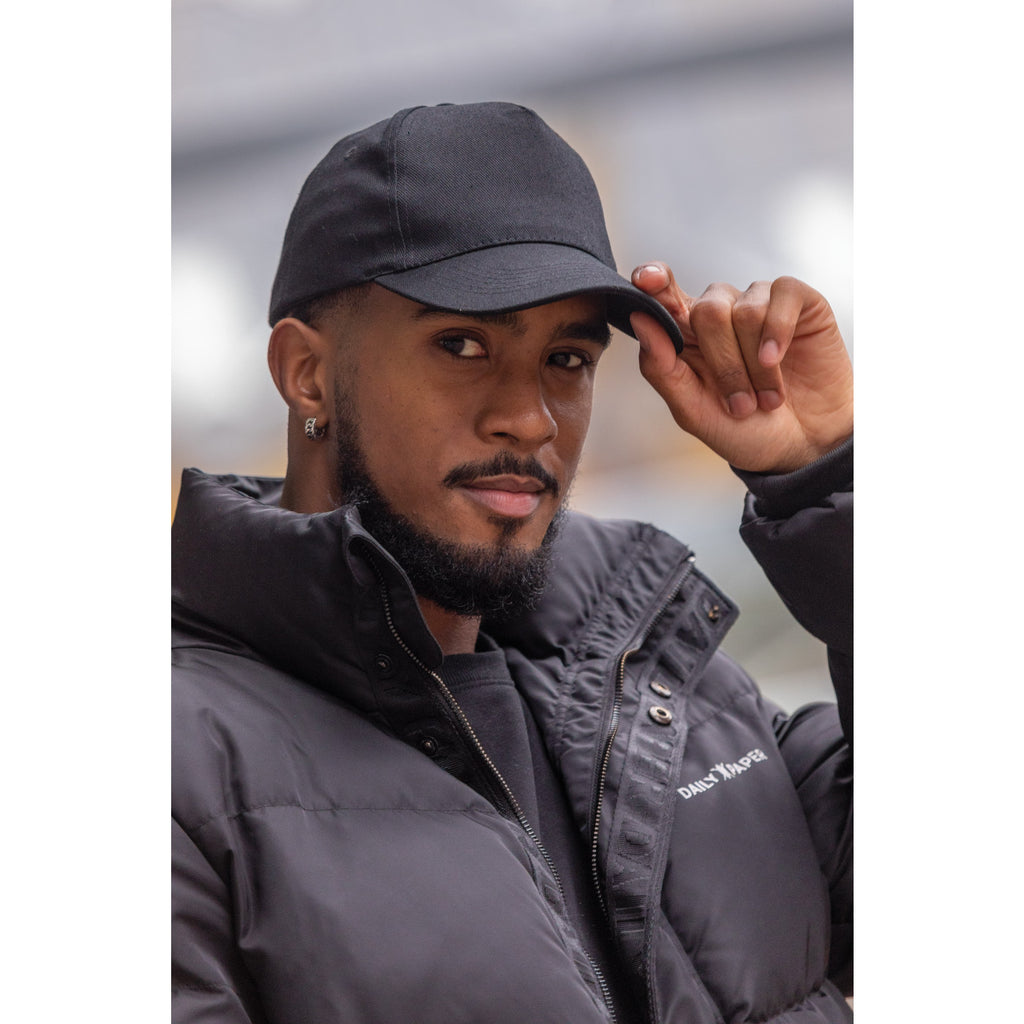 Impact Recycled Cotton Cap, 5 Panel Transfer - Black - View 12